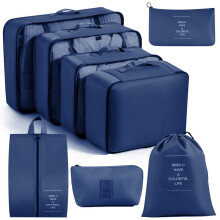 8 Piece Foldable Travel Bag Large Capacity Luggage Bag Multi-functional Waterproof Clothes Storage Bag digital Bag
