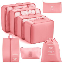 8 Piece Foldable Travel Bag Large Capacity Luggage Bag Multi-functional Waterproof Clothes Storage Bag digital Bag