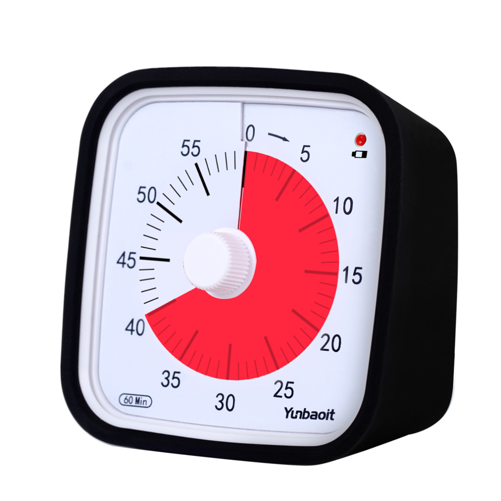 Timer, Visual Timer Visual Time Manager Kids Timer Learning Timer Timer(Black)