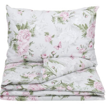 Baby 2pc Bedding Set fit Cradle/Moses basket/Pushchair 70x80 Peony and Butterflies