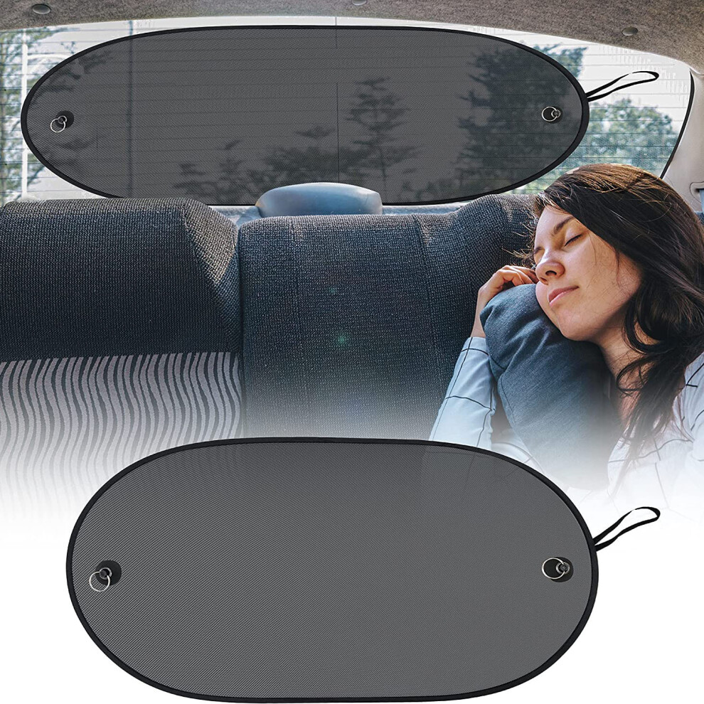 Rear Window Sun Shade 44*36cm 1 Pair Rear Window Sun Shade for Stroller with 99% Sun Protection Against UV Rays and Heat - Fits All Cars-image-OPC-PH8Q8MB-NEW