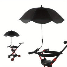 Baby Stroller Parasol, baby car sunshade, Keep yourself cool and protected with this adjustable summer stroller umbrella - Black parasol