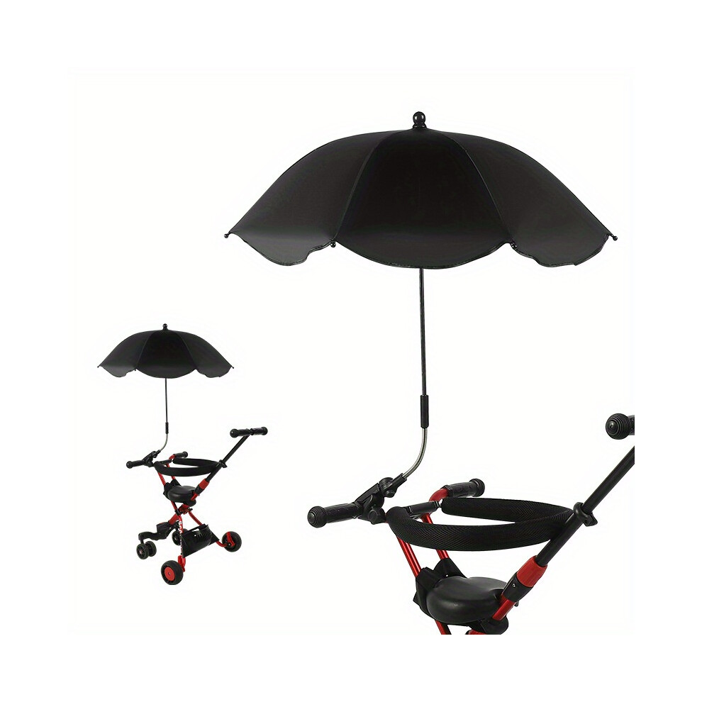 Lifeasy Baby Stroller Parasol, Baby Car Sunshade, Keep Yourself Cool And Protected With This Adjustable Summer Stroller Umbrella - Black Parasol