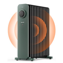PELONIS Electric Radiator with Adjustable Thermostat and 3 Heat Settings, Oil