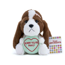 SWIZZELS LOVE HEARTS 18CM (7”) SORRY YOU'RE PAWLY SOFT TOY - Plush Soft Toy