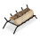 Fireplace Grate, Angular, Steel, Andiron, Gridiron, Solid & Sturdy, Log Grate With Feet, 16x58x28 cm, Black 1