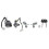 NTY LOCK CYLINDER SET FOR HYUNDAI TUCSON 06- 5