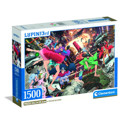 Clementoni 1500-teiliges Puzzle. Kompaktes Lupin 1 III