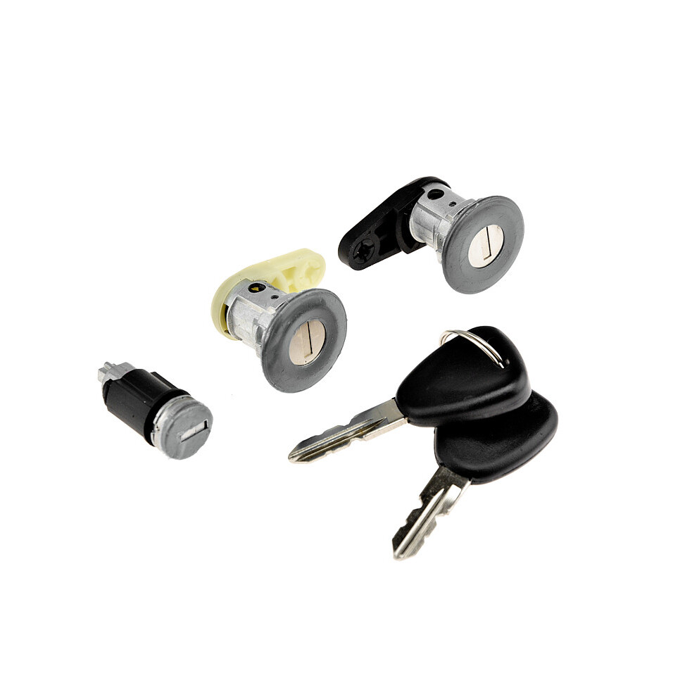 Lock Cylinder, Door For Dacia Logan 2004- Komplet 3 Sztuki + Grot 5902048134912