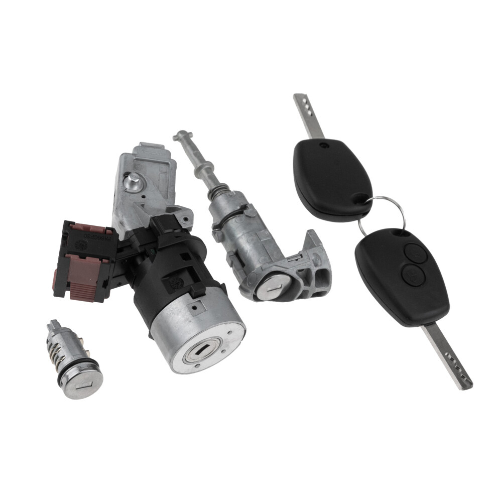 Lock Cylinder Kit + Ignition For Renault Kangoo 2008- 5902048362186