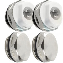 Radiator Air Vent Bleed Vent and End Cap Pack x2
