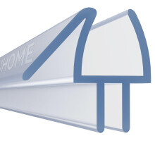 Crystal Super Clear Bath Shower Screen Door Seal Strip for 6mm Glass Up to 6mm Gap