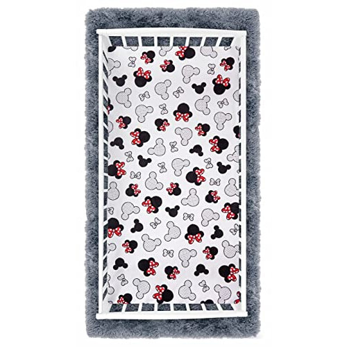 120x60cm Fitted Sheet 100% Cotton for Baby Cot Mouse 1