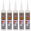 Everbuild 5 X EXTBR 310ml External Frame Acrylic Sealant - Brown 1