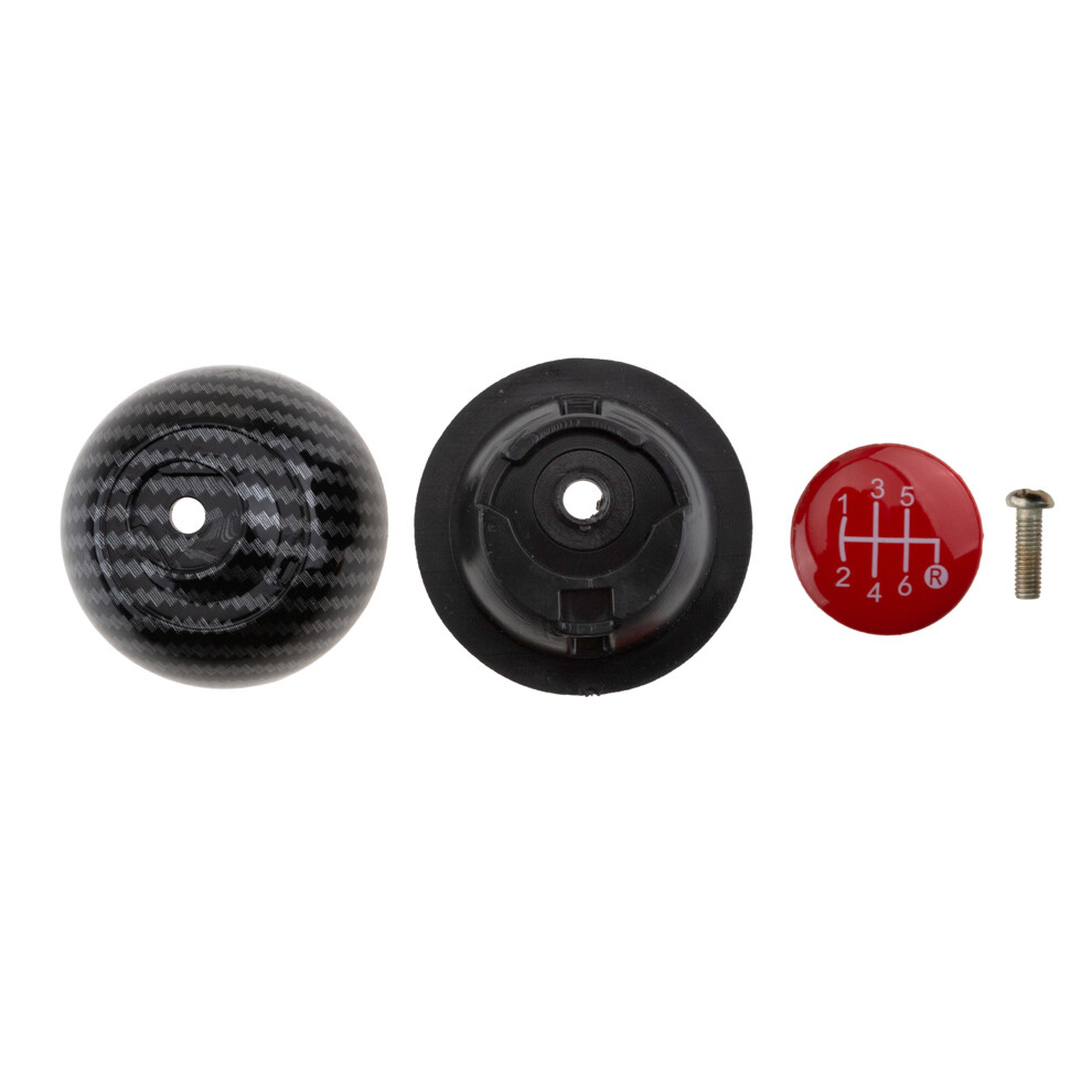 Gear Knob For Fiat 500 Abarth 2007- Carbon Fiber Black 5902048400895