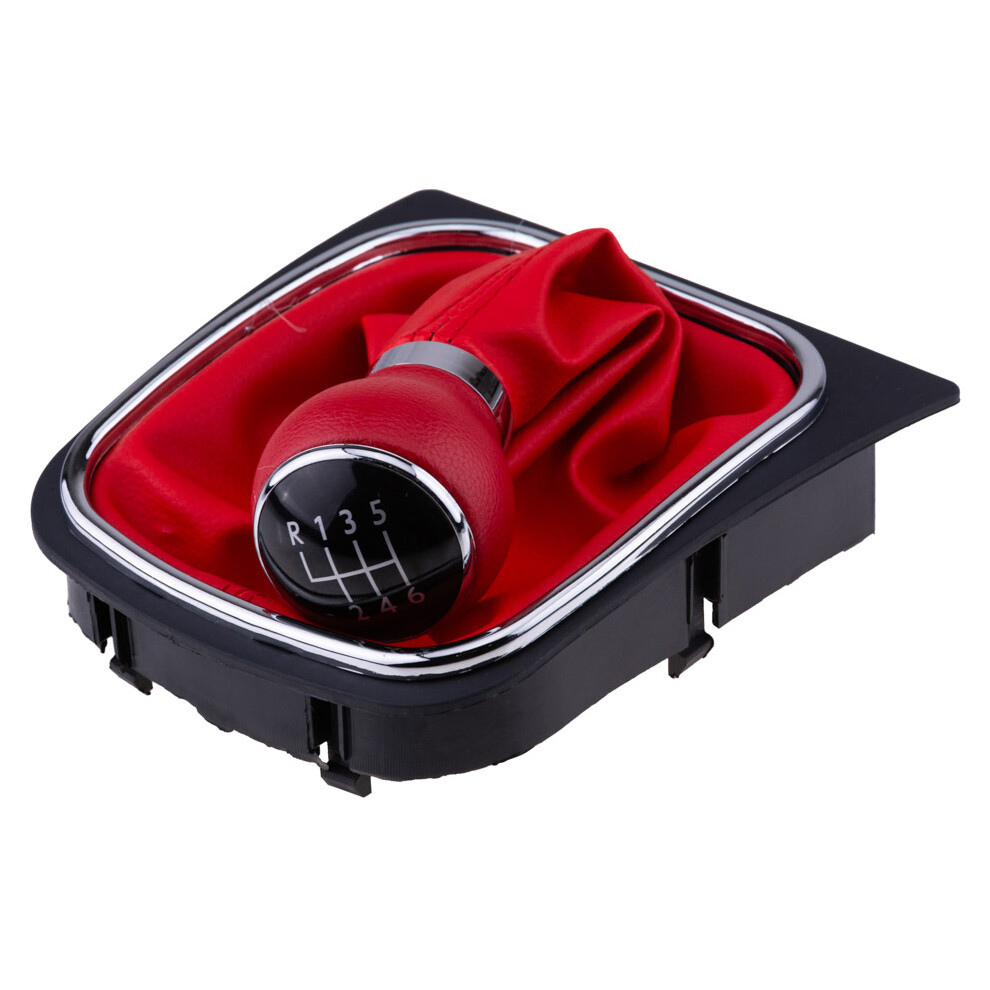 Gear Knob +Gear Stick Cover +Frame For Vw Golf V 03- Golf Vi 08-