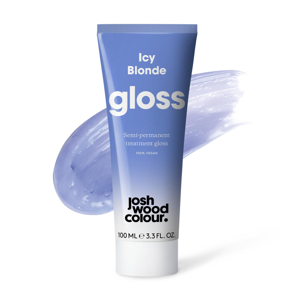 Josh Wood Colour Josh Wood Hair Gloss (Icy Blonde) - Semi-Permanent Gloss Refreshes And Conditions Hair Colour - Removes Brassy Tones - Lasts Up To 6 Washes - 100%