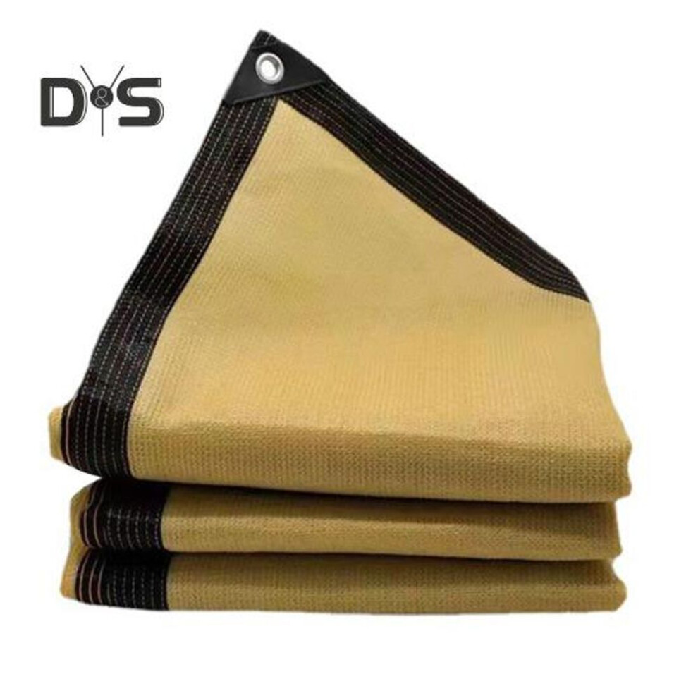 (as the picture, E) Beige Sun Shade Sail UV Blocking Rectangle Canopy Breathable Mesh Fabric Screen Commercial Heavy Duty Outdoor Garden Backyard Shade Cover
