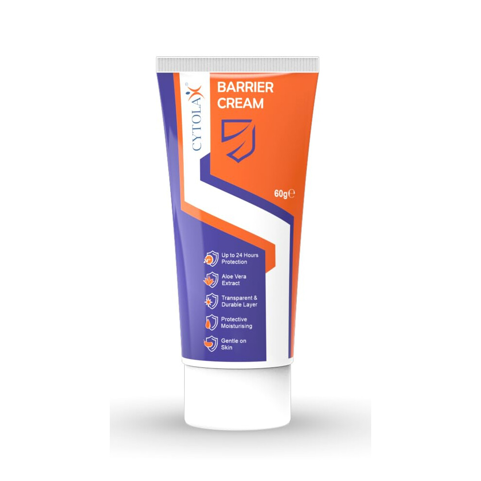 Cytolax Cream Barrier 60G | Transparent Durable 24Hr Protection | Prevents Skin Irritation & Sores | Repairs Damaged Skin | With Shea Butter & Aloe Vera