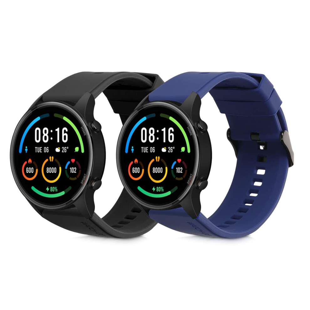 Straps Compatible With Xiaomi Mi Watch Color Sport / S1 Active Straps - 2X Replacement Silicone Watch Bands - Smartwatch Or Fitness Tracker - 4063004487181