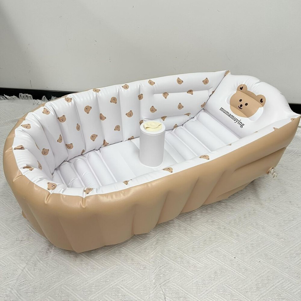 Baby Inflatable Bathtub Children High Appearance Level Baby Pvc Bathtub Bathtub Portable Collapsible Bath Tub Game Pool Inflatable Bathtub Travel