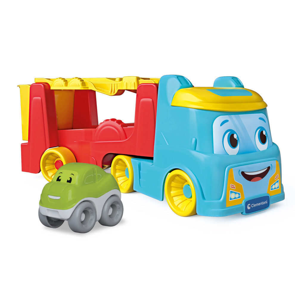 Clementoni Baby Infant Toys - Tumbling Cars Truck - Early Development & Activity Toys, Sensory Learning Toys, Gift Toddler 12 Months, Kids 1 Year, Made In Italy,