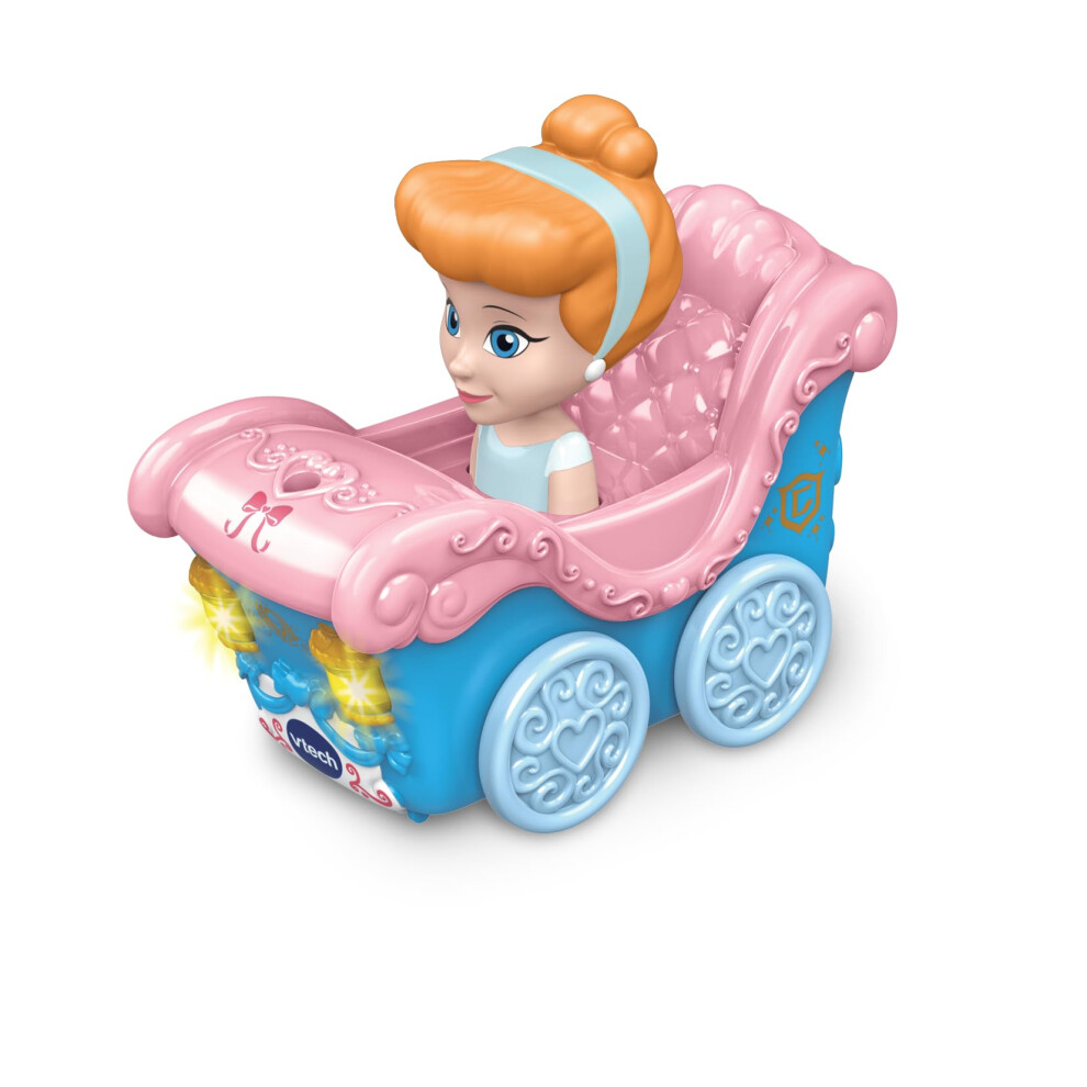 Vtech Toot-Toot Drivers Cinderella's Enchanted Carriage, Official Disney Princess Pretend Play Vehicle With Lights, Phrases And Songs, Interactive Toddler