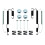 NTY BRAKE SHOE FITTING KIT FOR SUBARU IMPREZA 99- 1