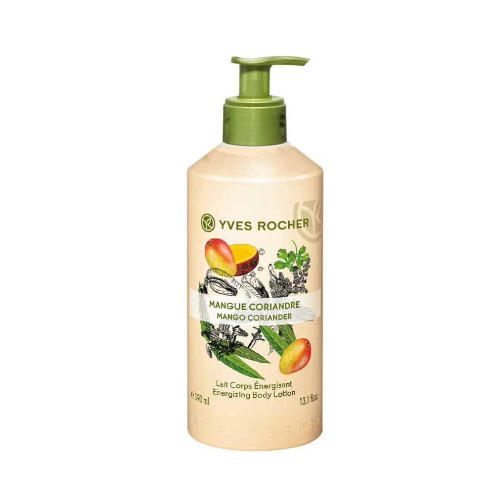 Yves Rocher Energizing Soft Milk For Body Mango & Coriander 390 Ml