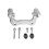 NTY BRAKE CALIPER BRACKET LEFT FOR RENAULT MEGANE II/III 2002- 3