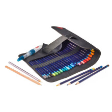 Pencil Wrap, Black, Accessories Ideal for Sketching and Drawing, Professional Quality Roll Up Pencil Case, Derwent Pencil Wrap, 2306206