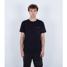 T-shirt Hurley manches courtes, col rond, Oceancare Block Party, noir