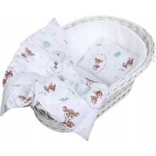 Baby 2pc Bedding Set fit Cradle/Moses basket/Pushchair 70x80cm Fairy-tale Forest