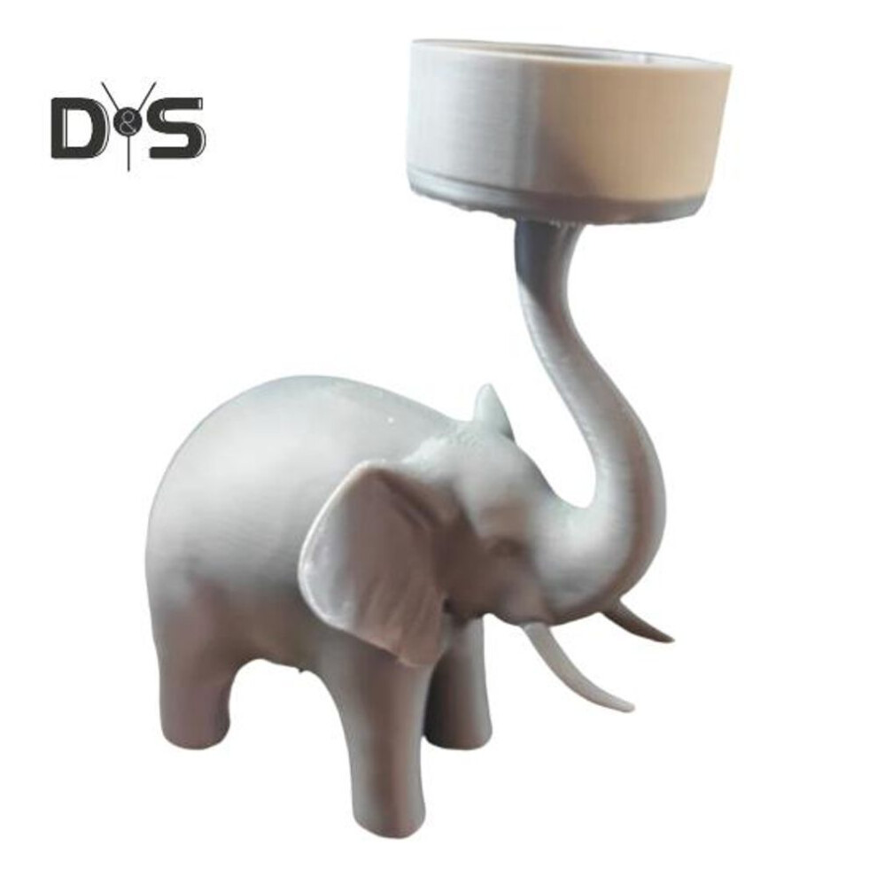 Elephant Candle Holder Votive Tealight Candle Stand Living Room Bathroom Candlestick Decoration Table Centerpiece Elephant Figurine Ornament