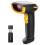 Barcode Scanner Wireless, Bluetooth Laser Bar Code Scanner, 1D Handheld USB Wired Barcode Reader, 1 Charge for 3 Months Use, Support APP & SDK, 1