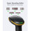 Barcode Scanner Wireless, Bluetooth Laser Bar Code Scanner, 1D Handheld USB Wired Barcode Reader, 1 Charge for 3 Months Use, Support APP & SDK, 2