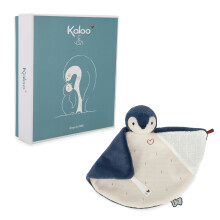 - Complices - Blue Penguin Comforter - Absorbs Scents - 23 cm - 0 Months +, K212003 - Plush Soft Toy
