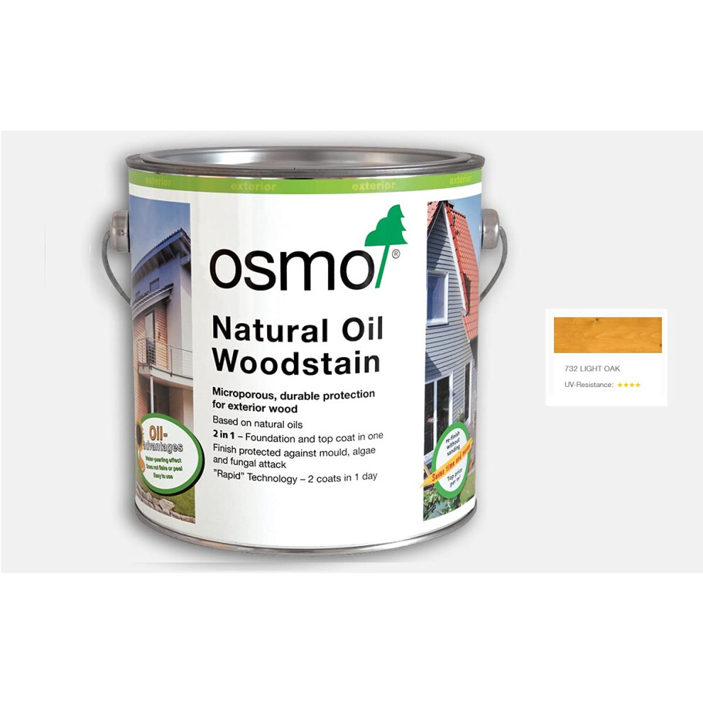 Natural Oil Woodstain 750ml, Light Oak 732
