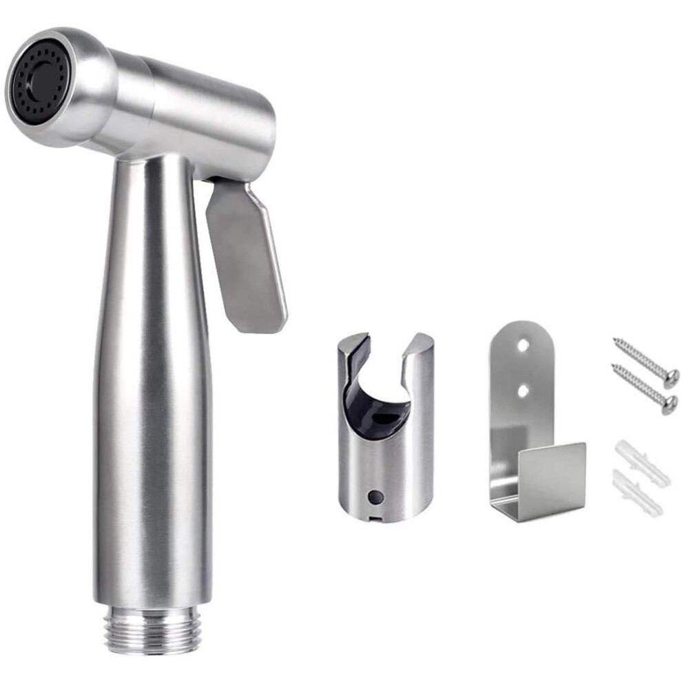 Handheld Bidet Sprayer,Bidet Sprayer Toilet Sprayer/Hand-Held Stainless Steel Sprayer With Hook, Easy To Install, For Personal Hygiene And Bedpan Wc 779640819173