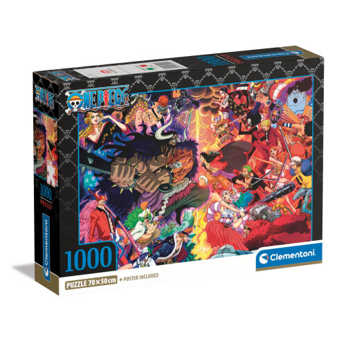 Clementoni Puzzle mit 1000 Teilen + Poster: One Piece
