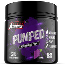 Pumped 'Grape' Pump Pre Workout by Freak Athletics - Non Stim Pre Workout Powder Stimulant & Caffeine Free