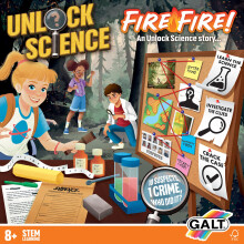 Unlock Science - Fire Fire! Kit for Kids Ages 8+, STEM Science Experiments Set and Fun Filled Crime Solving, Mystery Game for Children, Learn Science,