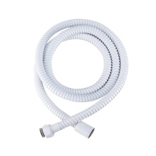 White 2 m Shower Hose Stainless Steel Shower Bath Extension Replacement Part Bathroom Flexible Hose Handheld Shower