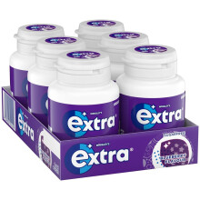 Blueberry Flavour Sugarfree Chewing Gum Bottle 6 x 46 Pieces