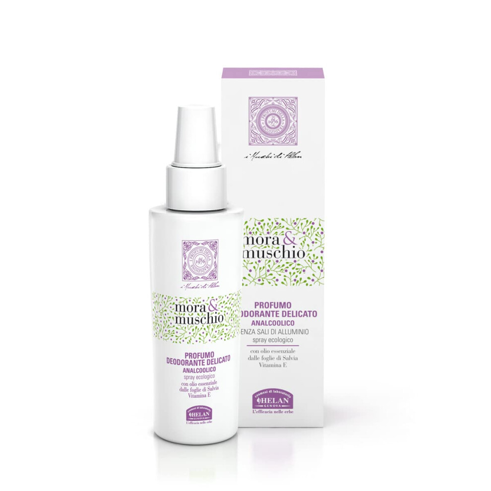 Helan Mora & Muschio - Deodorant Womens & Mens In Spray With Vitamin E, Long Lasting & Free Of Aluminium Salts - Deodorant For Men & Women, Dermopurifying &