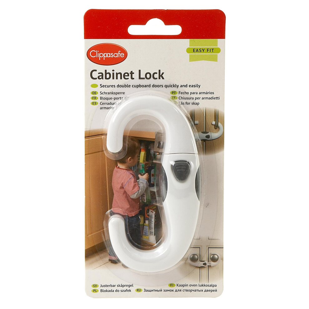 Clippasafe White Cabinet Lock