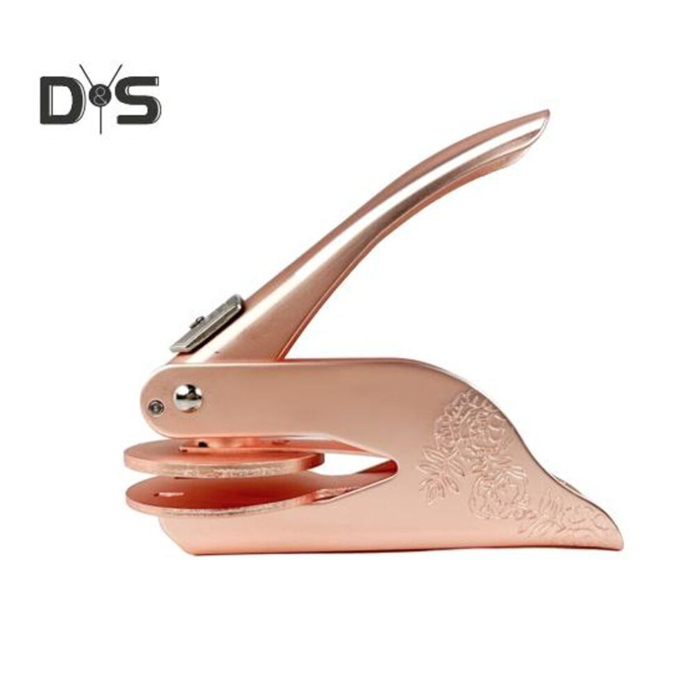 (as the picture, C) Book Embosser Hand Operated Embosser Stamp Stainless Steel Embossing Tool For Paper Cardboard Leather Diy Craft