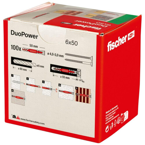 Fischer FISCHER DUOPOWER STIK 6x50 100 stk. 2