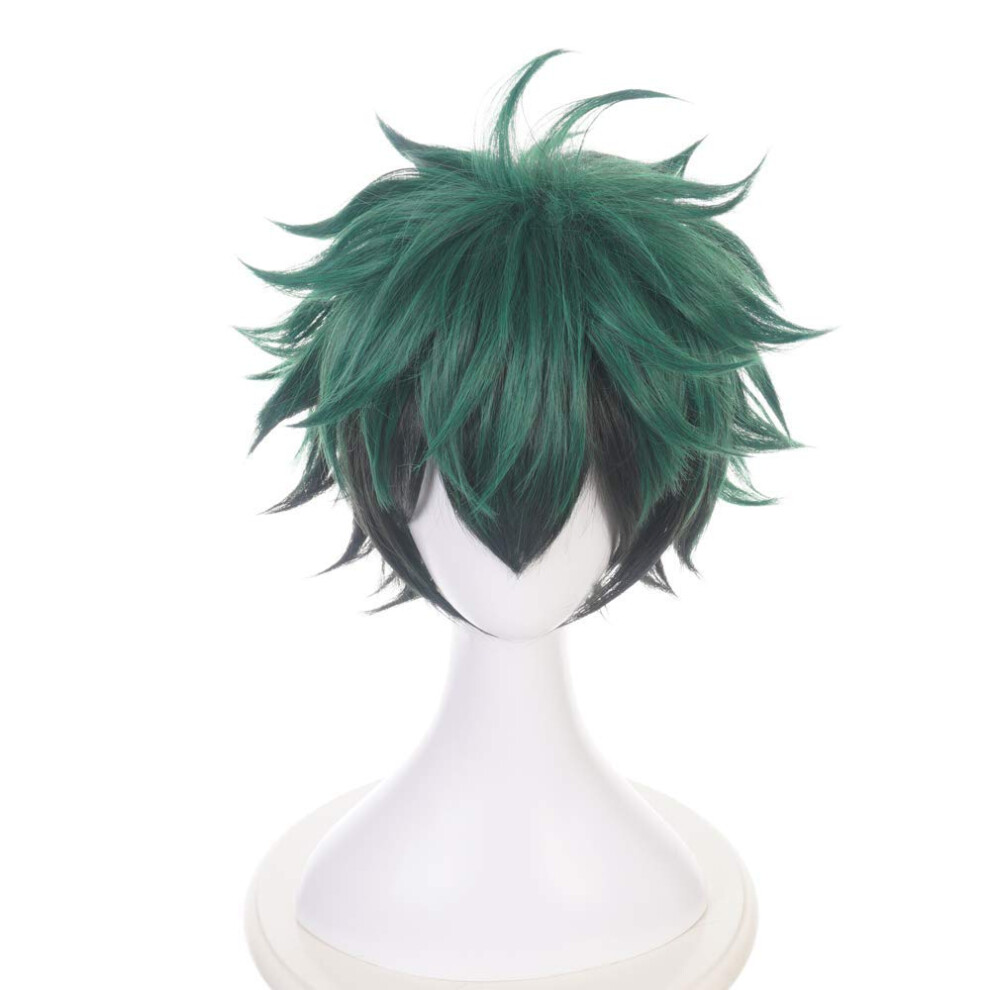 Yamia Deku Anime Cosplay Wig For My Hero Academia Midoriya Izuku Multicolor Cosplay Wig With Free Wig Cap