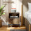 Homcom HOMCOM Bedside Table, Sofa Side Table with Drawer for Bedroom, Brown 3